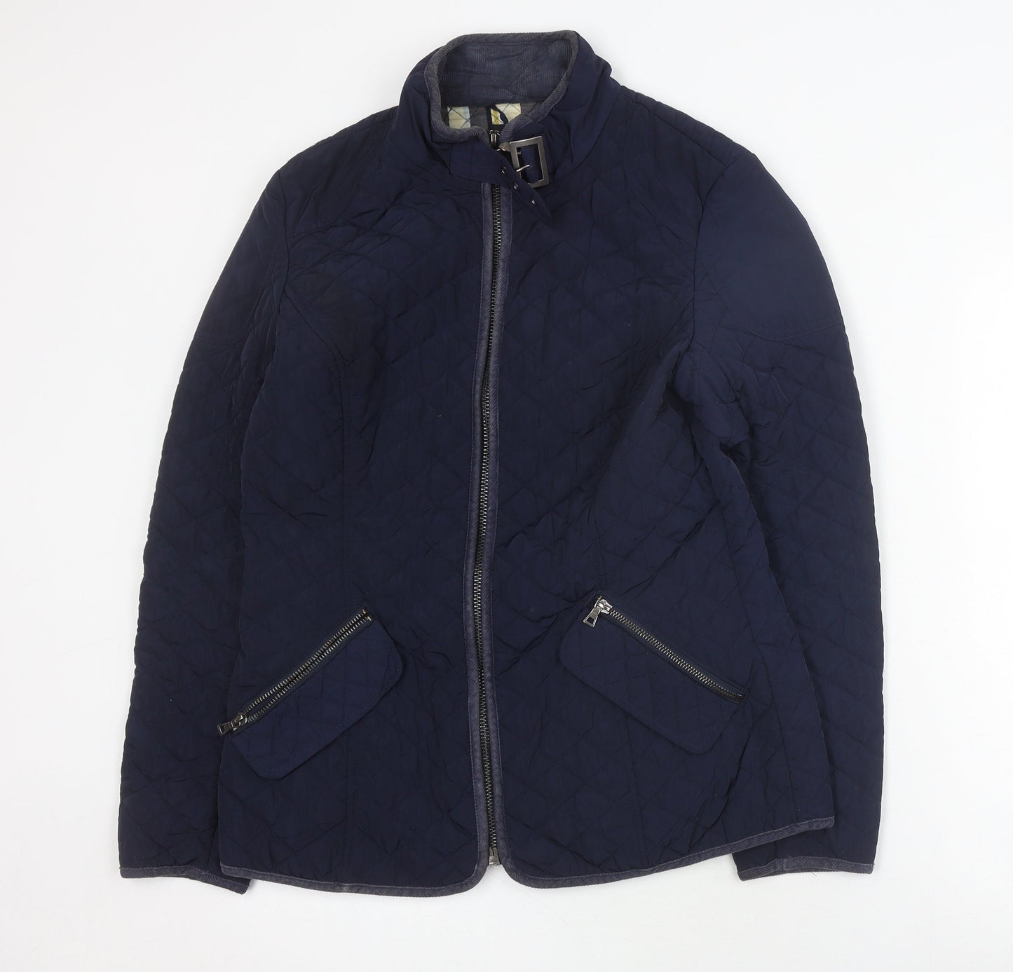 Womens UK Size 12 NEXT Blue Quilted Coat