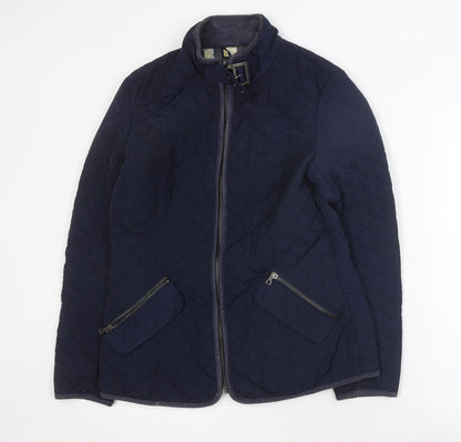 Womens UK Size 12 NEXT Blue Quilted Coat