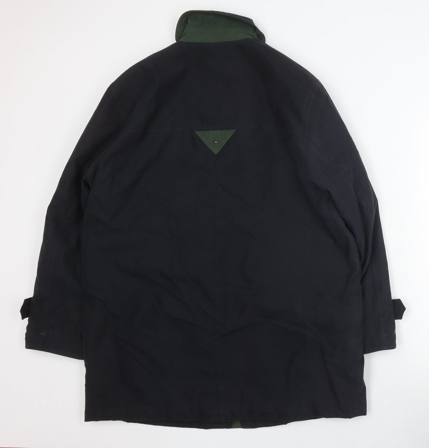 Micro Sport Unisex Black Overcoat Size 14 Zip Logo Autumn