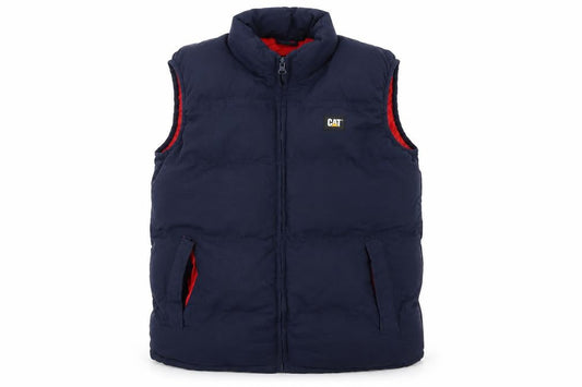 CAT Women Blue Puffer Waistcoat Size 14