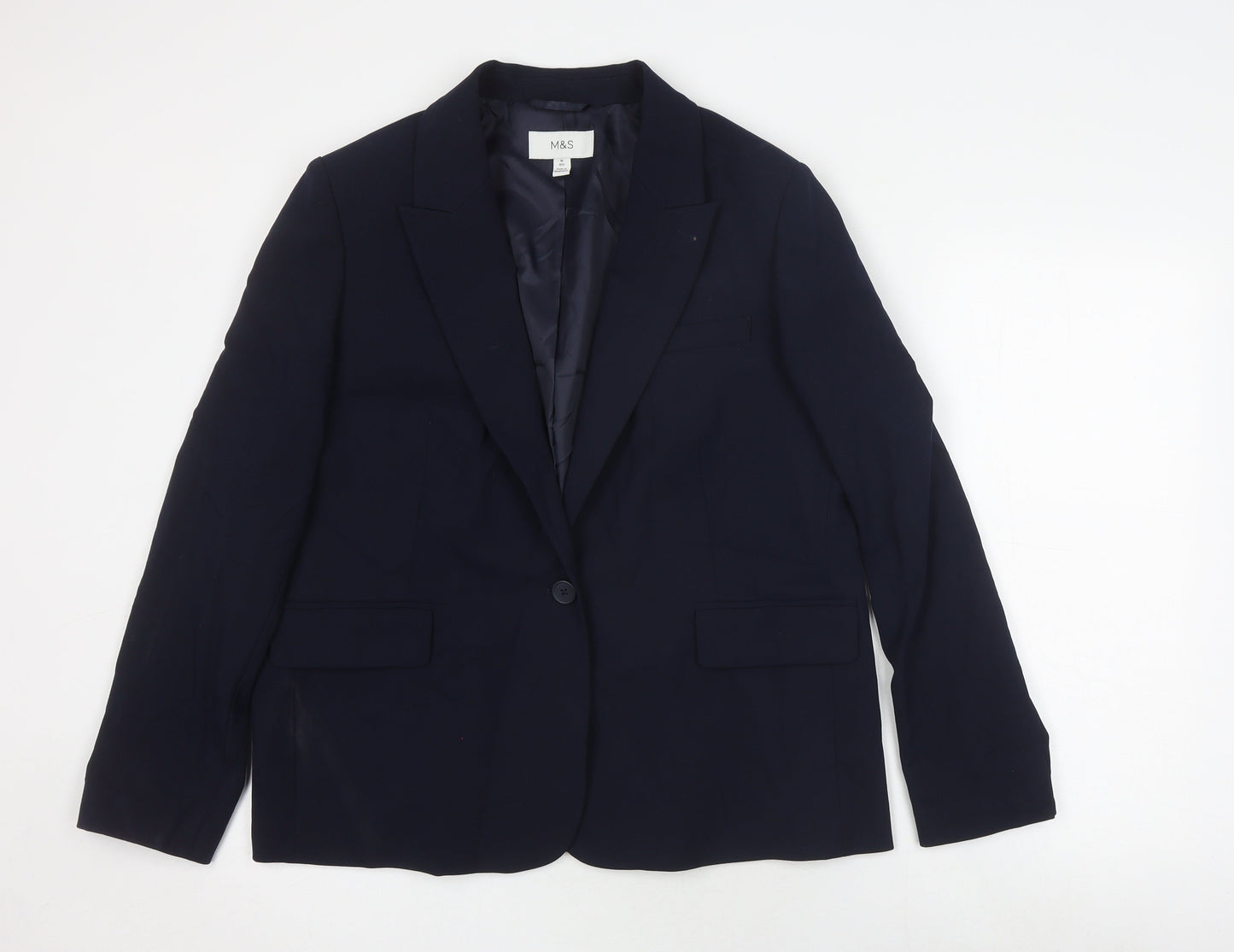 Marks and Spencer Blue Women's Blazer Size 16