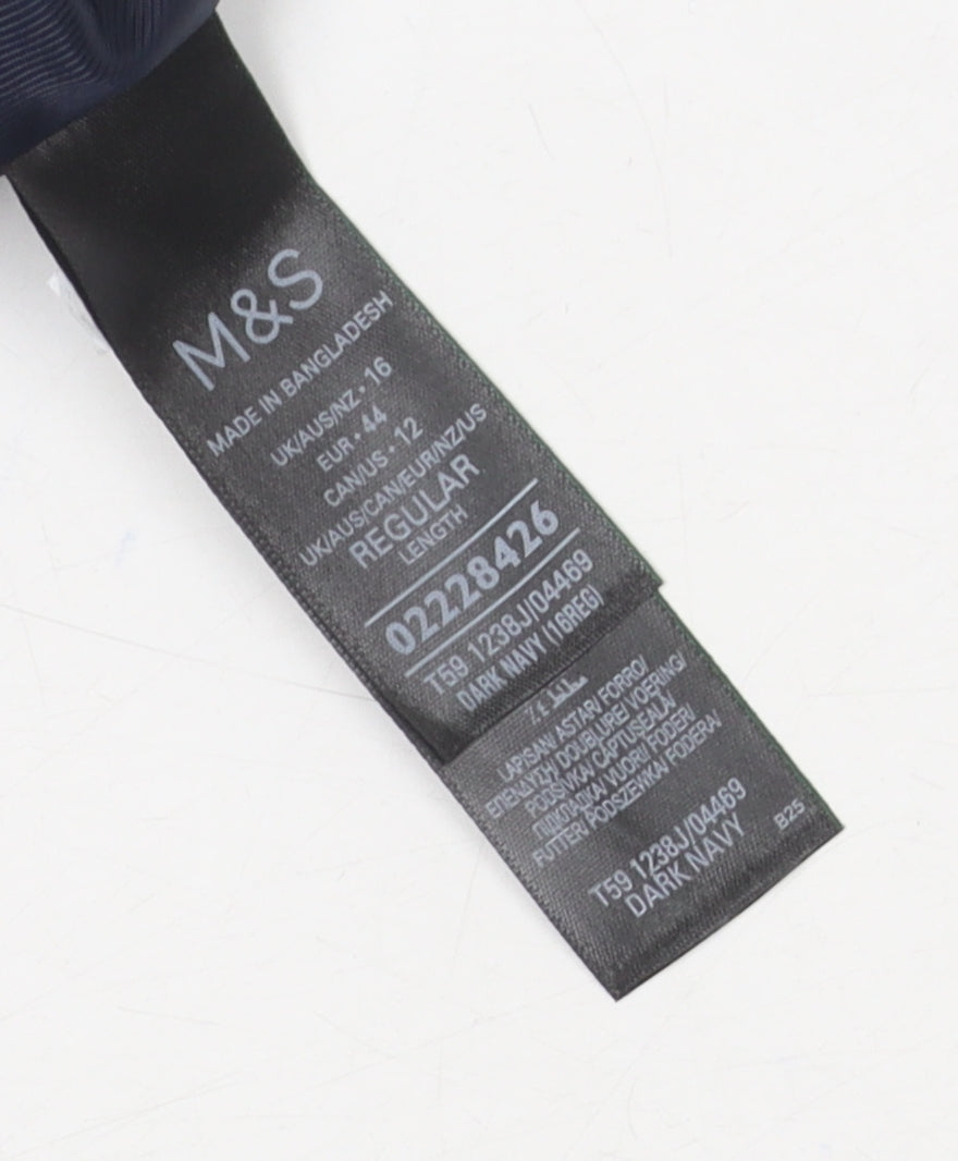 Marks and Spencer Blue Women's Blazer Size 16