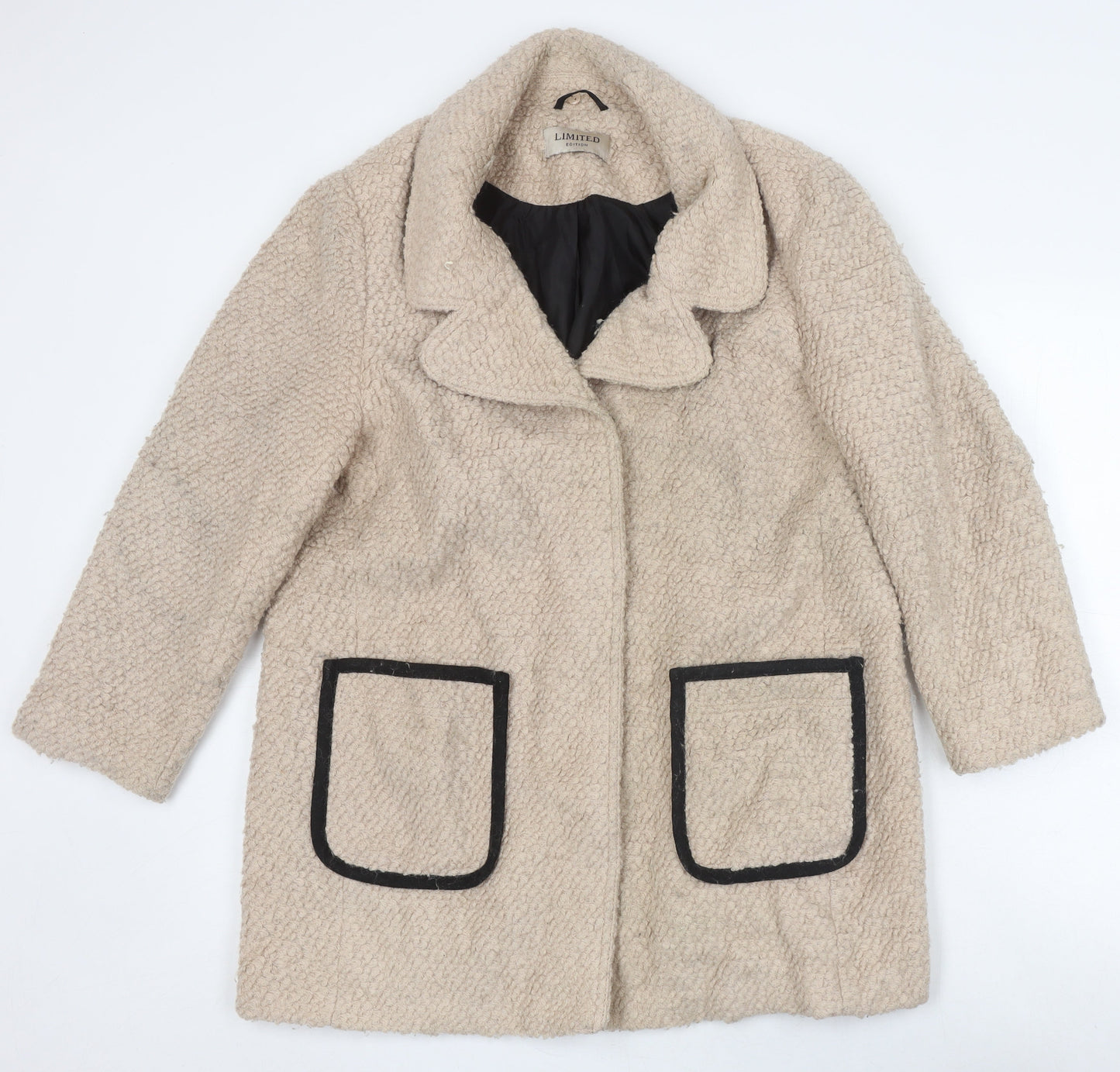 Womens UK Size 14 Marks and Spencer Beige Overcoat