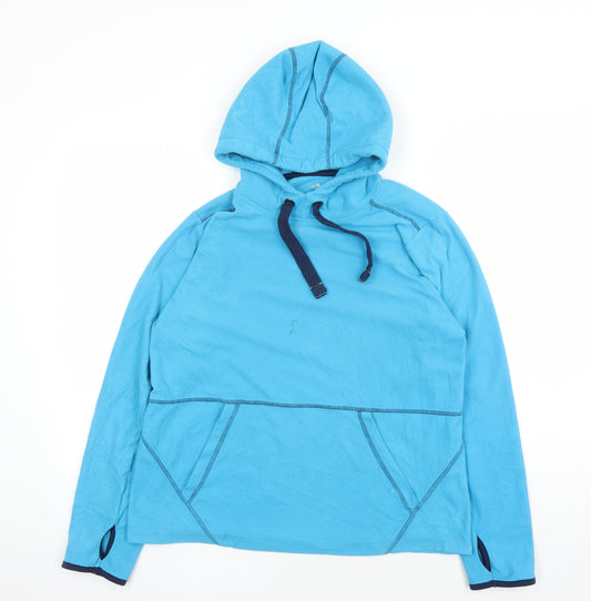 Crane Women's Blue Pullover Hoodie Size L Casual
