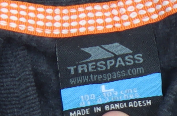 Trespass Men's Black 1/4 Zip Sweatshirt L