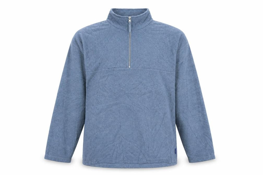 Mens UK Size M Zantos Blue 1/2 Zip Sweatshirt