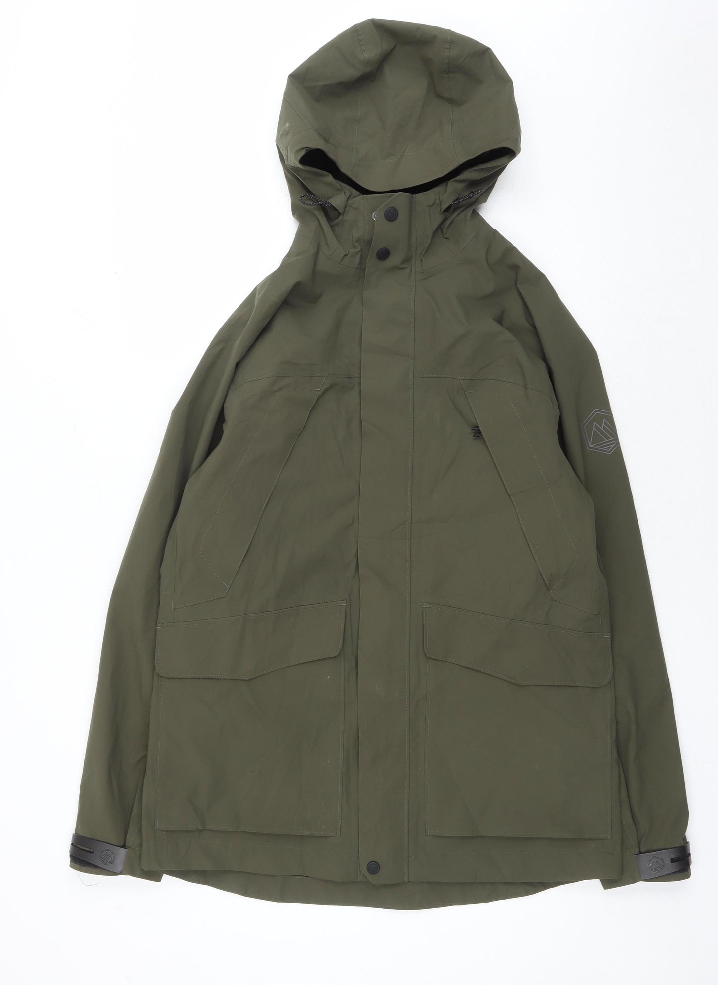 Mens UK Size S Marks and Spencer Green Parka Coat
