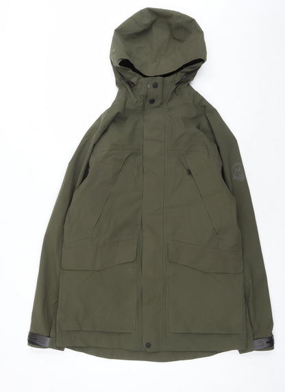 Mens UK Size S Marks and Spencer Green Parka Coat