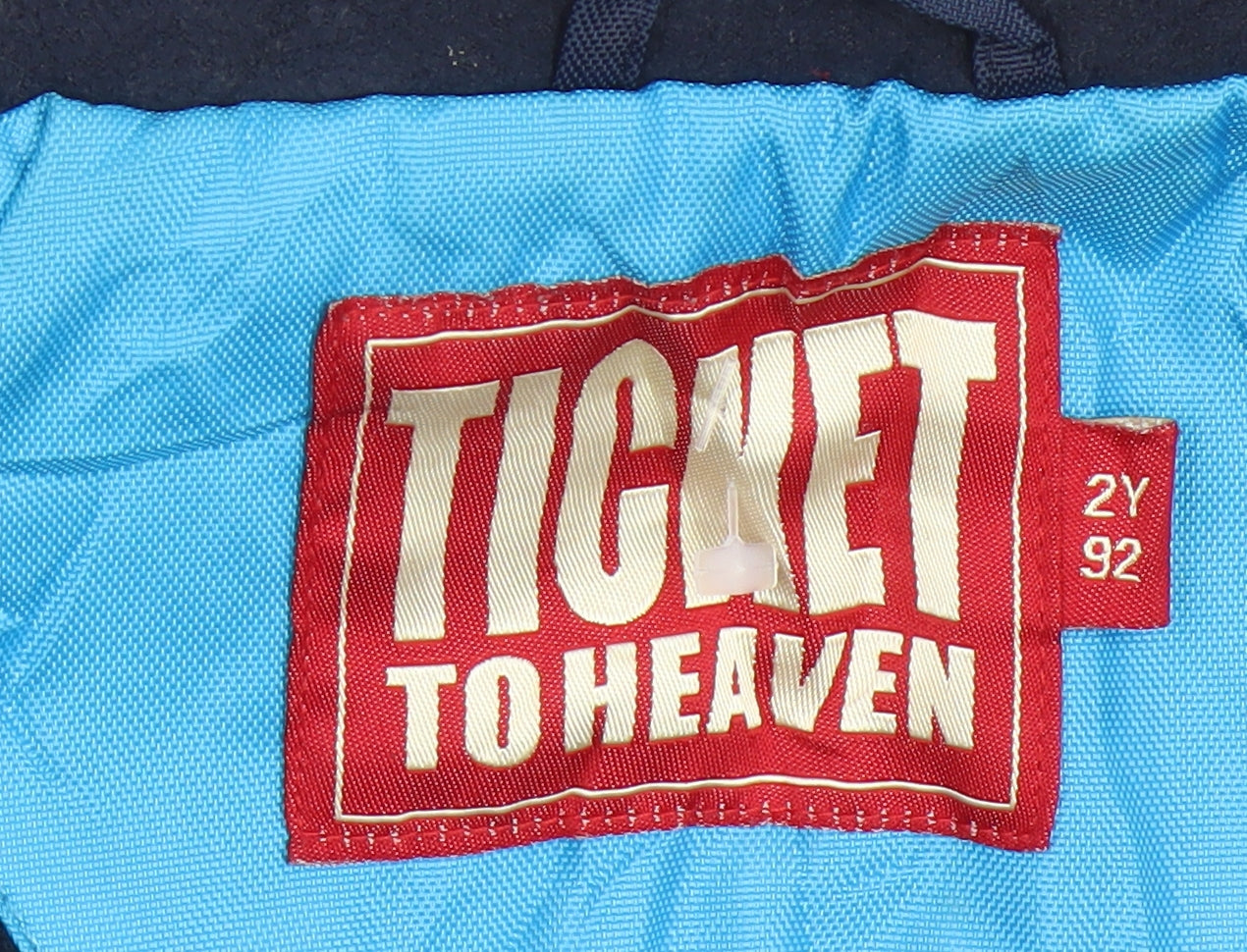 Ticket to Heaven Boys Blue Hooded Jacket 2 Years
