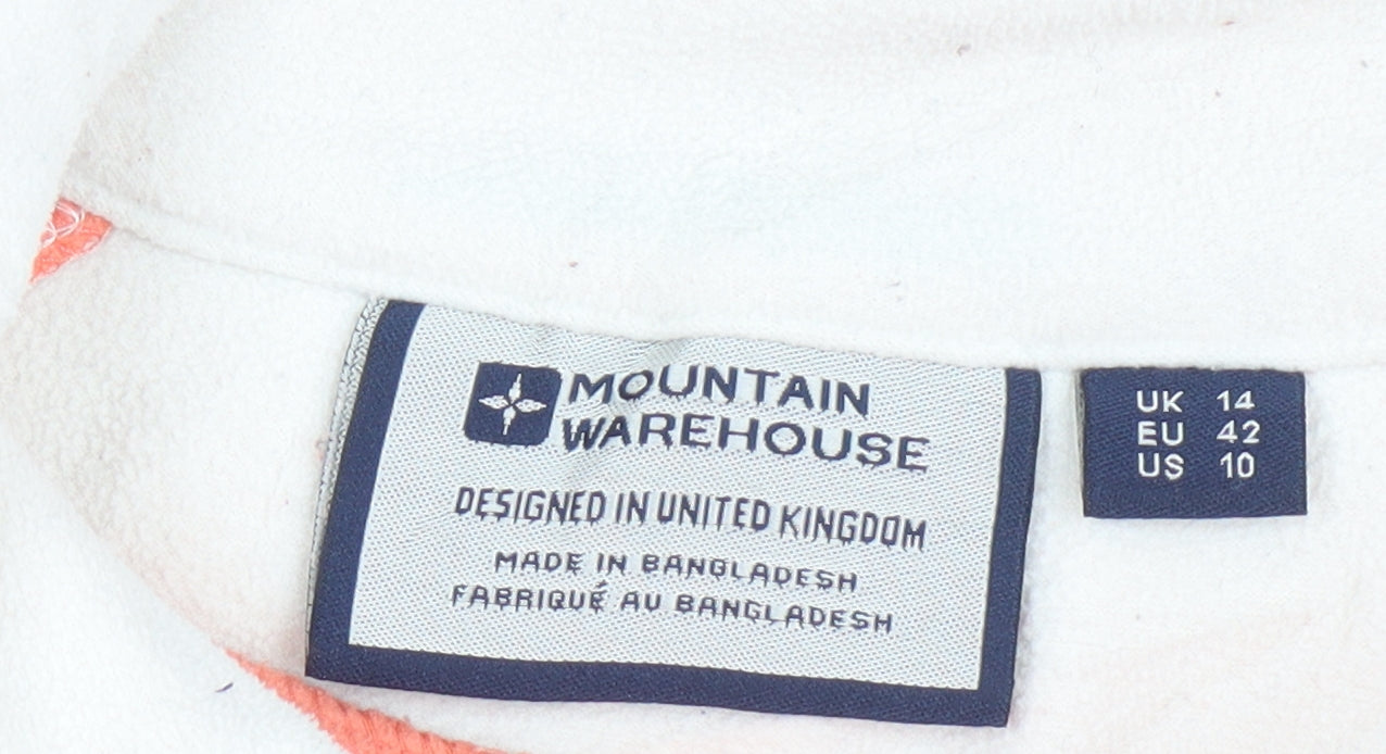 Womens UK Size 14 Mountain Warehouse Orange Pullover Sweatshirt