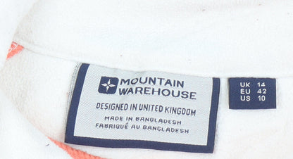 Womens UK Size 14 Mountain Warehouse Orange Pullover Sweatshirt