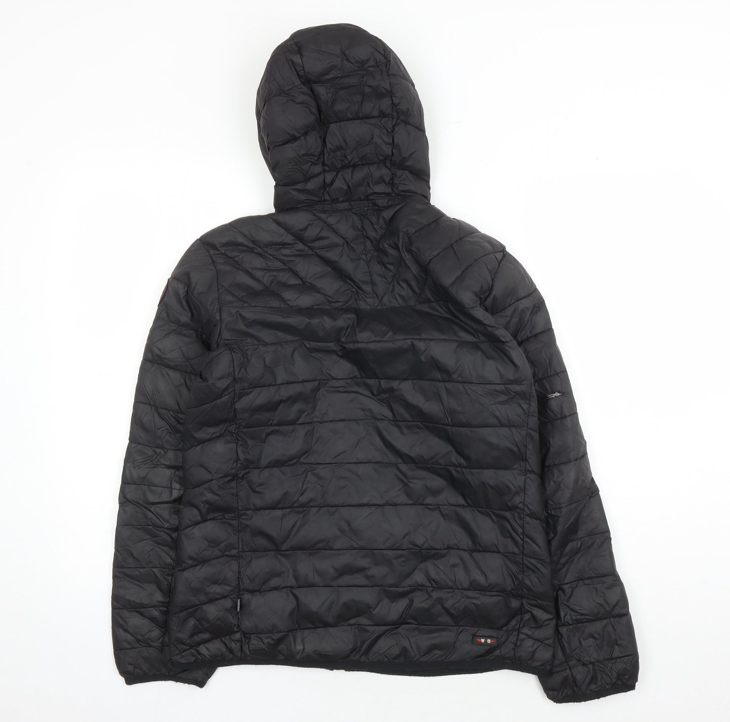 Napapijri Boys Black Puffer Jacket 14 Hooded Casual Wear