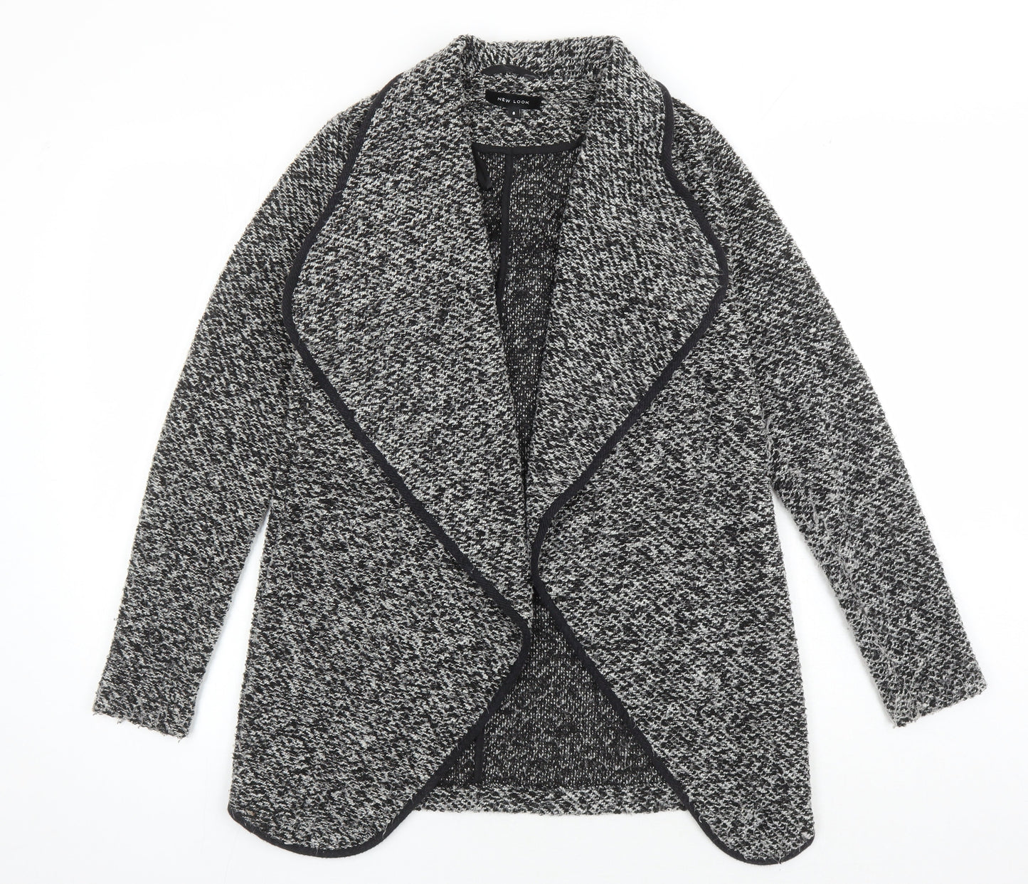 Womens UK Size 8 New Look Black Cardigan Jumper