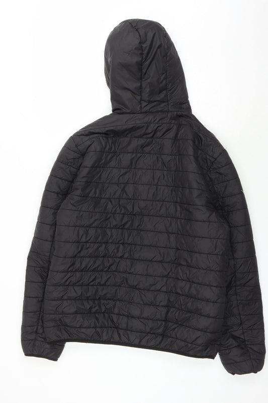 ASOS Men's Black Nylon Puffer Jacket - M