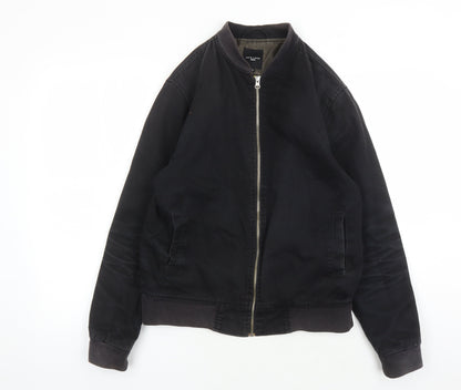Mens UK Size S New Look Black Bomber Jacket