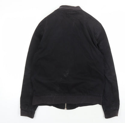 Mens UK Size S New Look Black Bomber Jacket