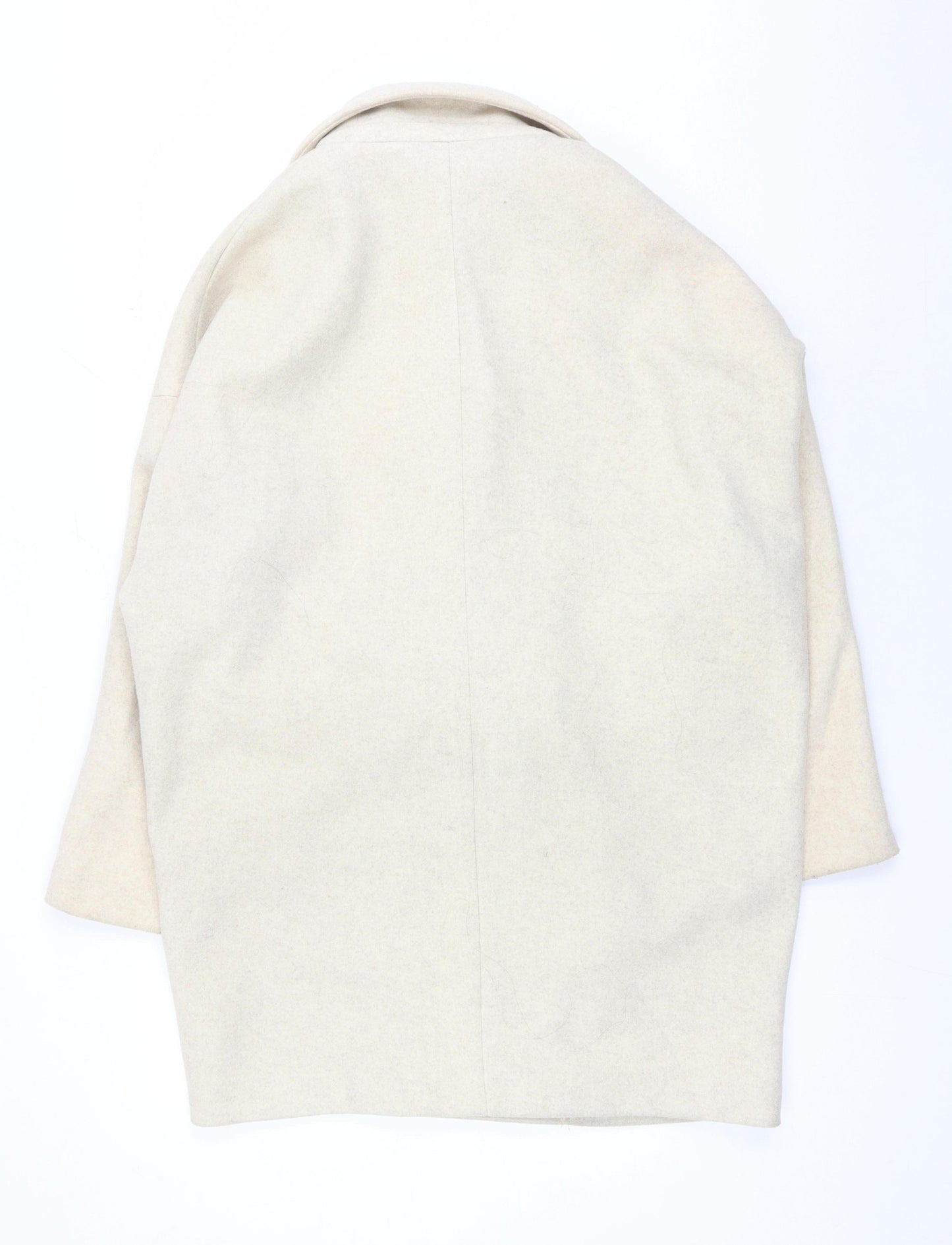 Boohoo Women's Beige Mid-Length Coat, Size 8