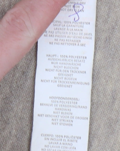 Boohoo Women's Beige Mid-Length Coat, Size 8