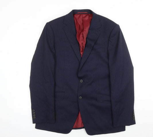 Mens UK Size 40 Marks and Spencer Regular Blue Suit Jacket