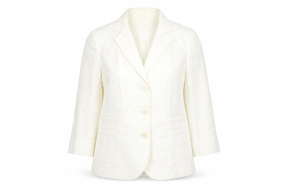 Womens UK Size 16 Marks and Spencer Regular Ivory Blazer