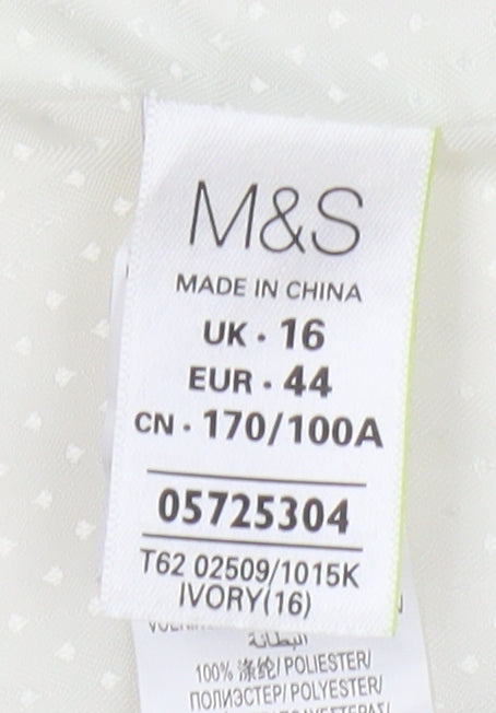Marks and Spencer Women's Ivory Blazer Size 16