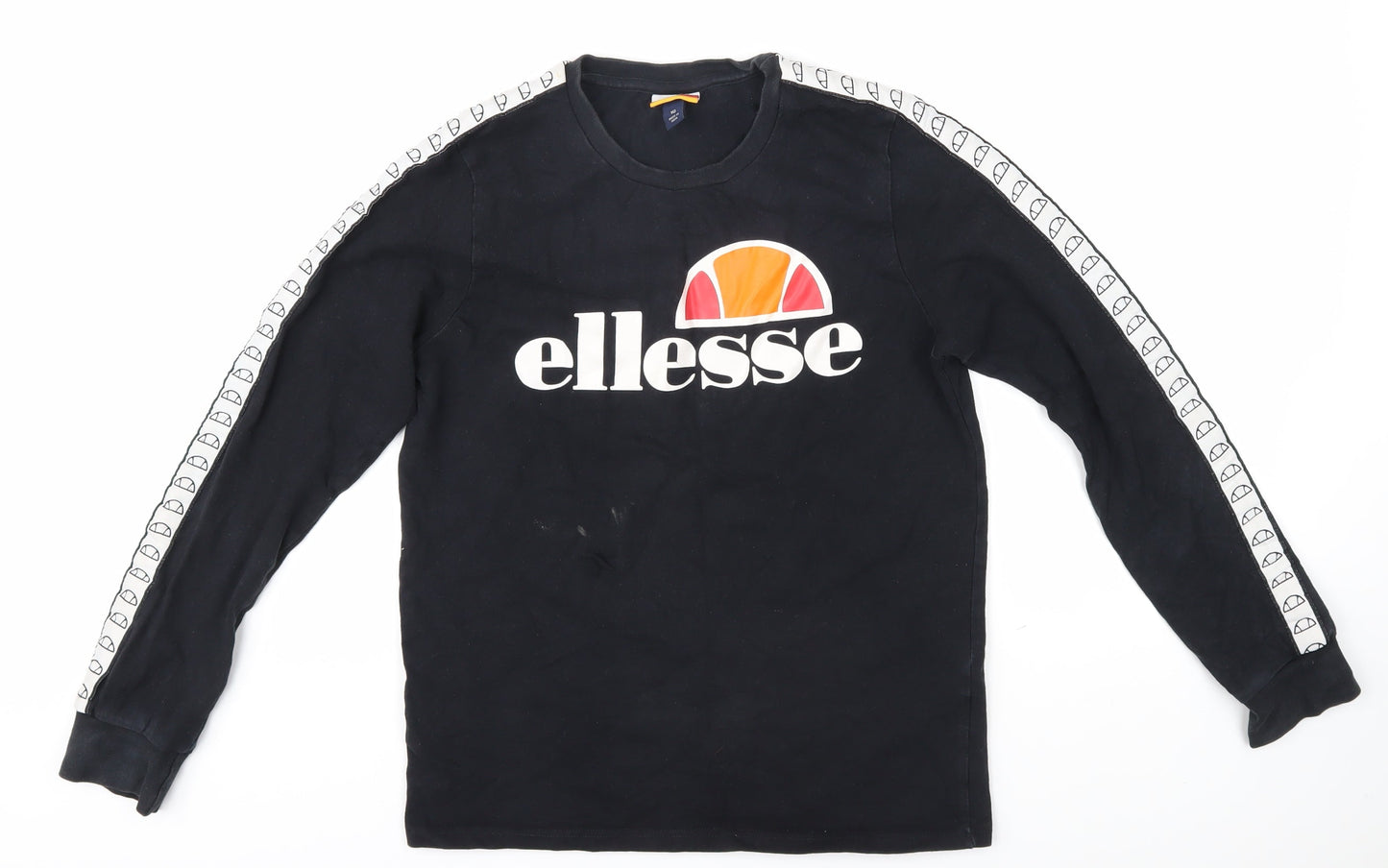 ellesse Boys Black Graphic Long Sleeve T-Shirt 10-11 Years