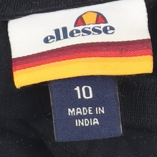 ellesse Boys Black Graphic Long Sleeve T-Shirt 10-11 Years