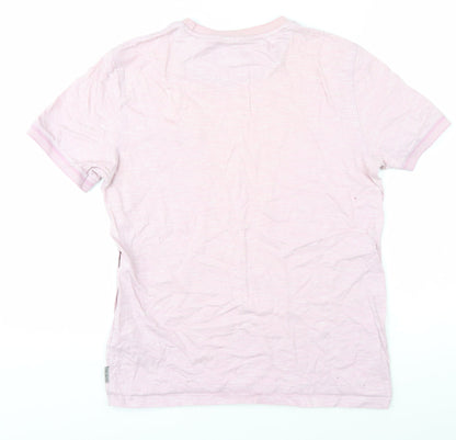 Womens UK Size 2 Ted Baker Pink Basic T-Shirt