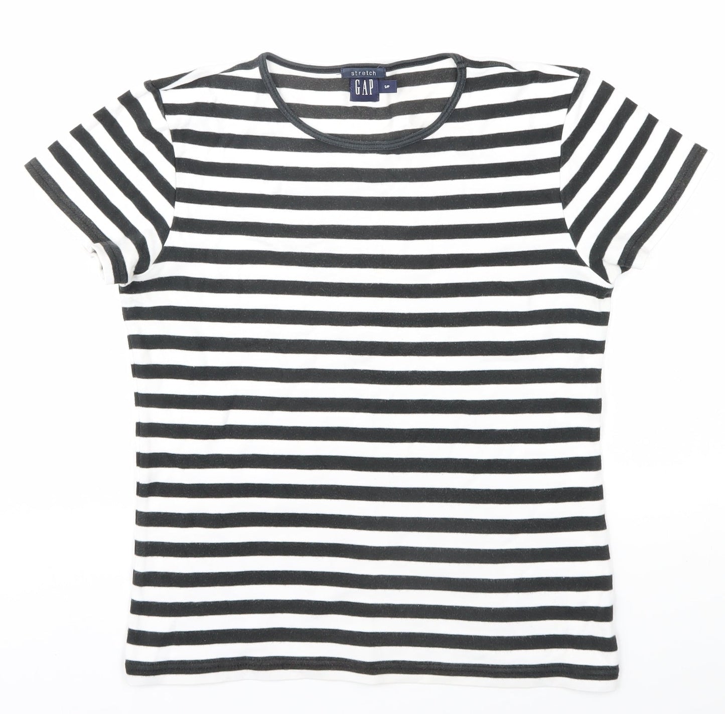 Womens UK Size S Gap Black Jersey T-Shirt
