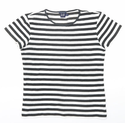Womens UK Size S Gap Black Jersey T-Shirt