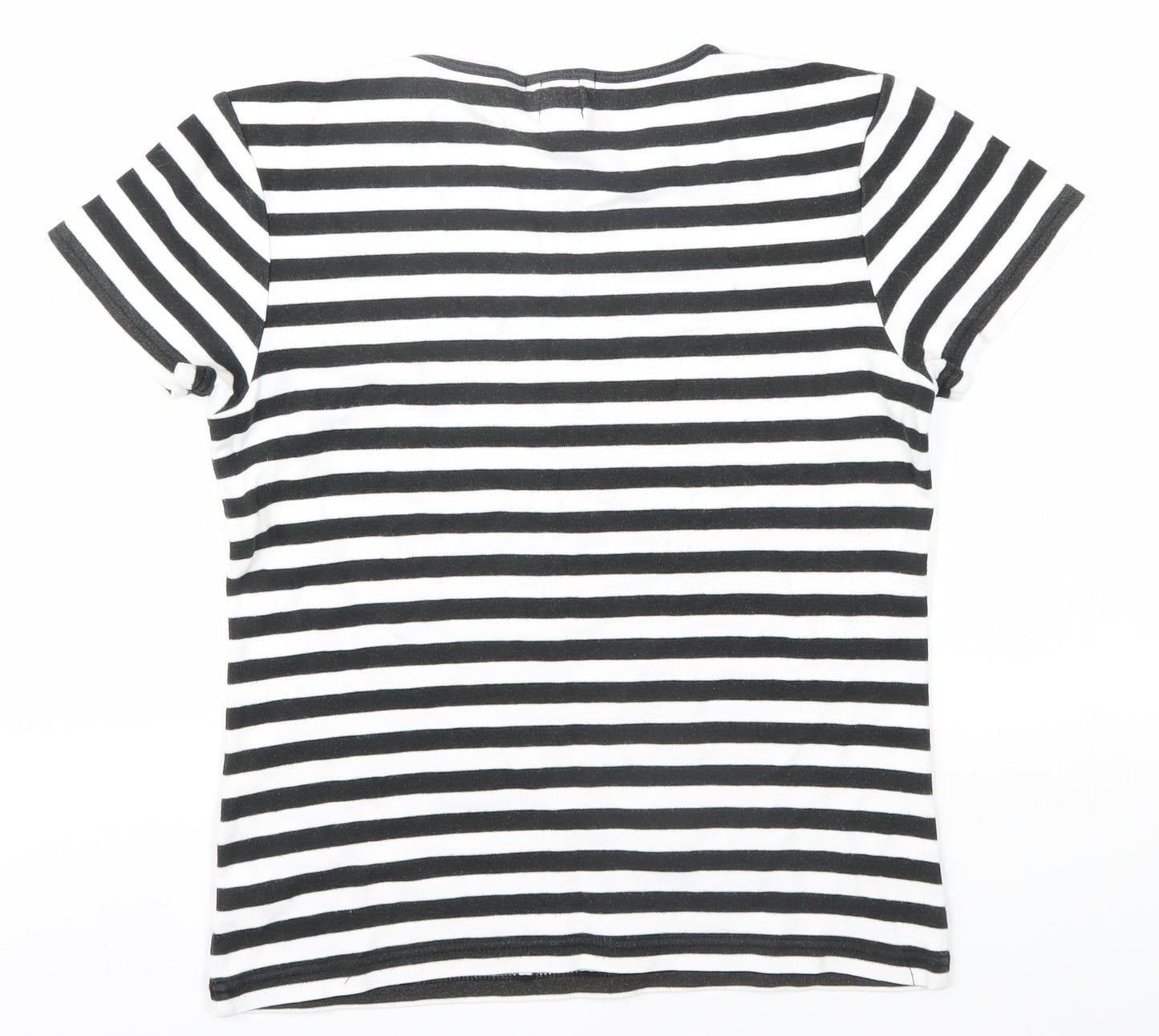 Womens UK Size S Gap Black Jersey T-Shirt