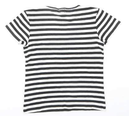 Womens UK Size S Gap Black Jersey T-Shirt