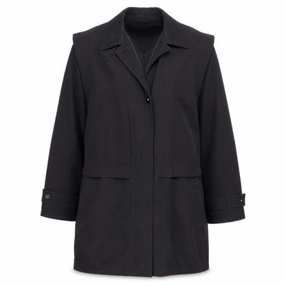 Womens UK Size M Four Seasons Black Rain Coat