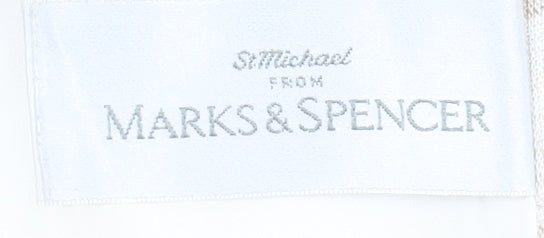 Marks and Spencer Women's Beige Check Blazer Size 10