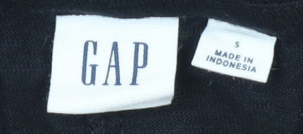 Womens UK Size S Gap Black Basic T-Shirt