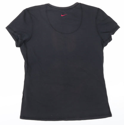 Nike Women's Black T-Shirt M - Gym & Running