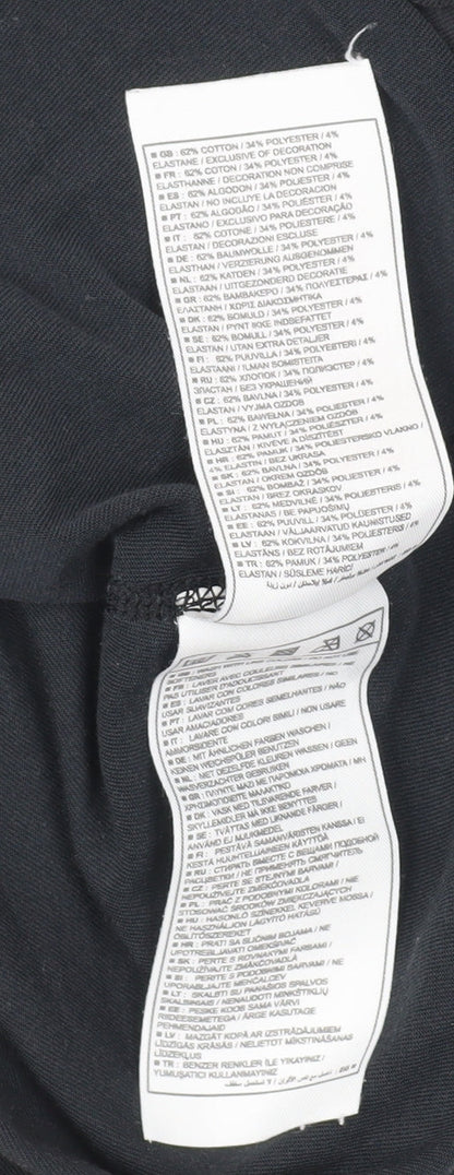 Nike Women's Black T-Shirt M - Gym & Running