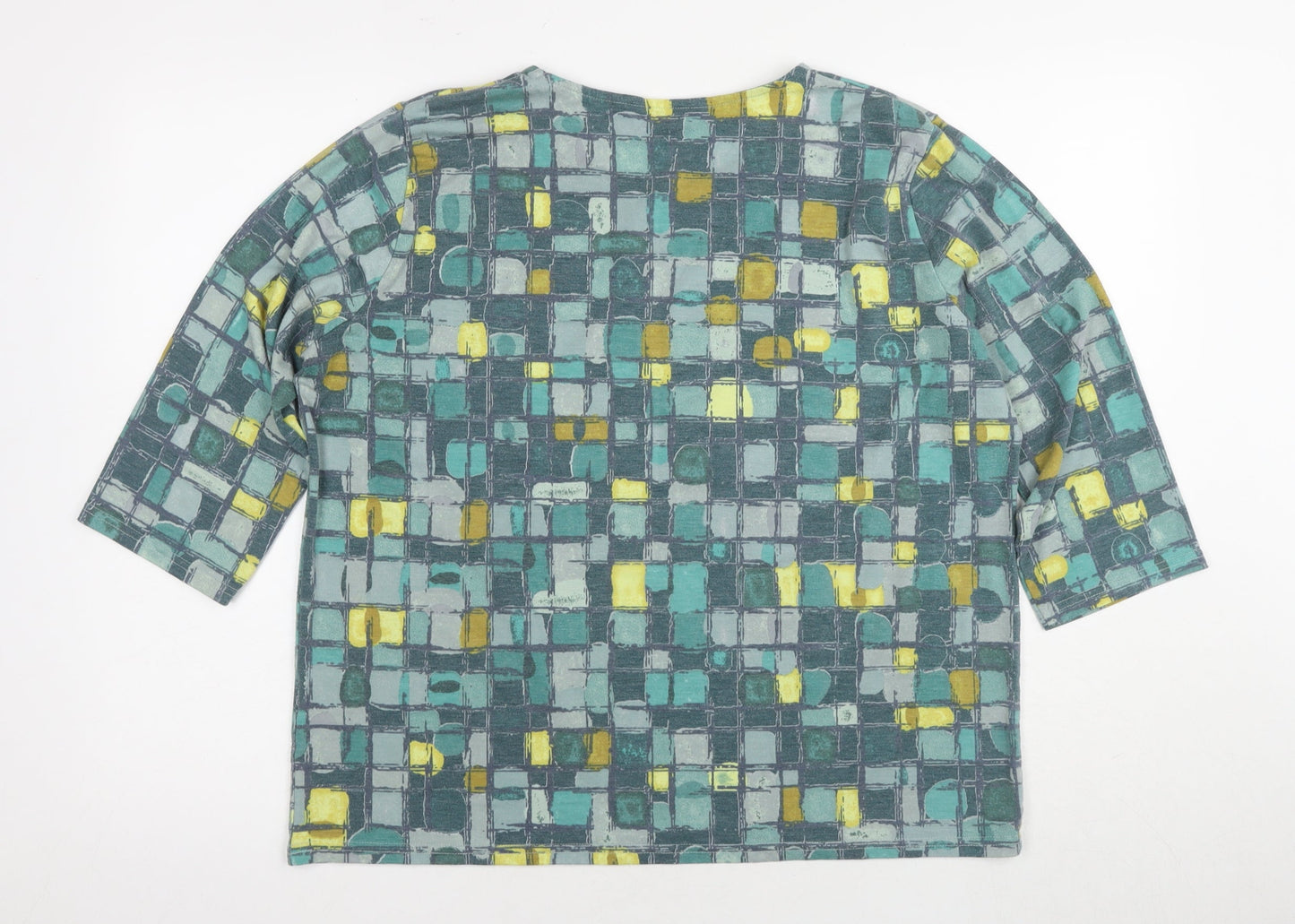 Womens UK Size 18-20 Honor Millburn Multicoloured Basic T-Shirt