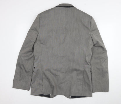 Mens UK Size 40 Red Herring Regular Grey Suit Jacket