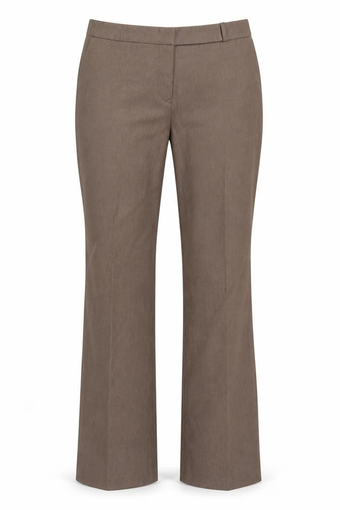 Womens UK Size 12 L NEXT Regular Fit Dress Pants Brown Trousers