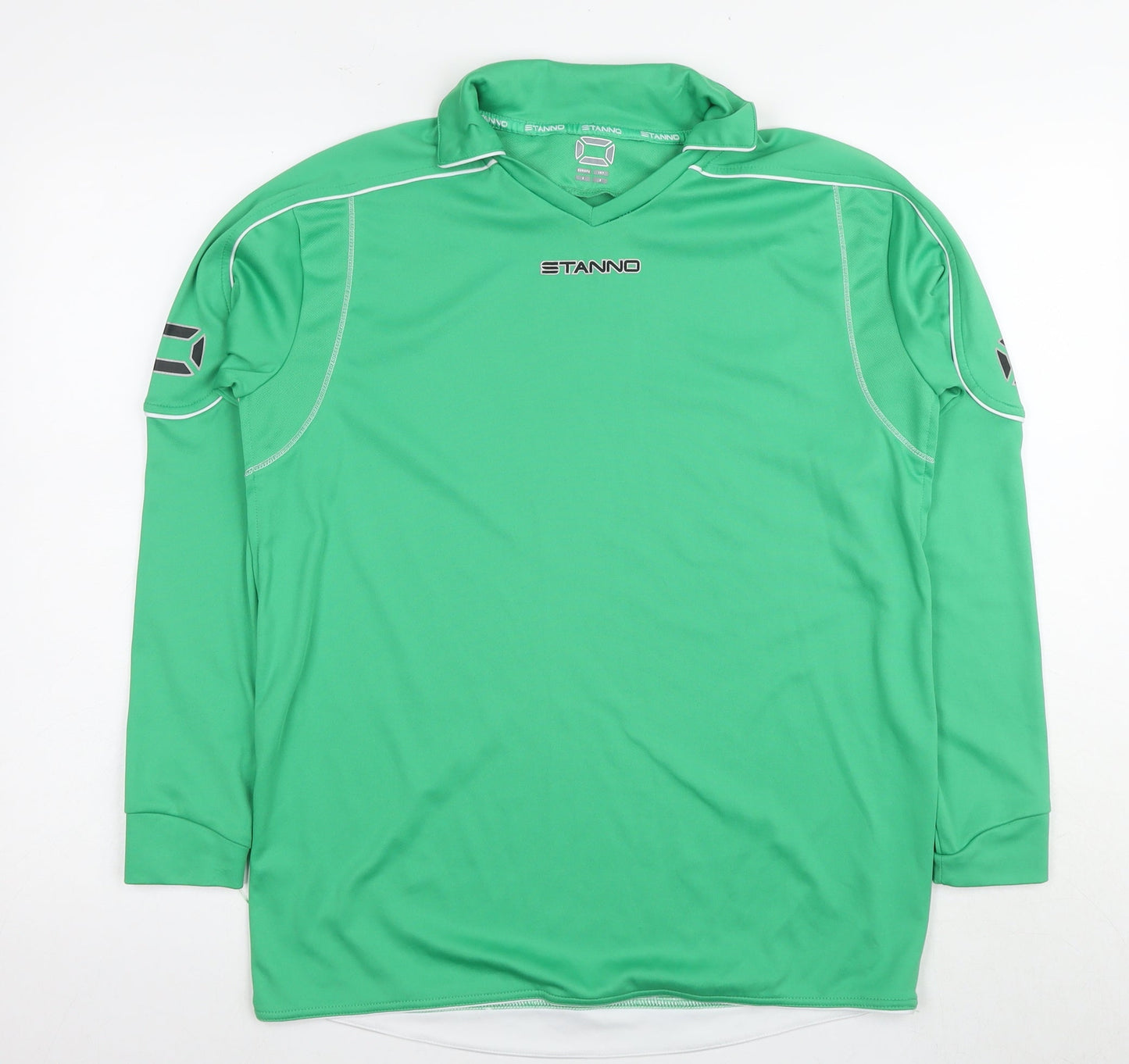 Stanno Men's Green Long Sleeve Athletic Pullover