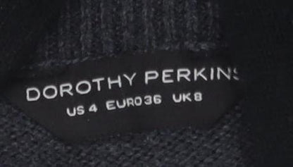 Dorothy Perkins Women's Black Pullover 8 Wool Blend