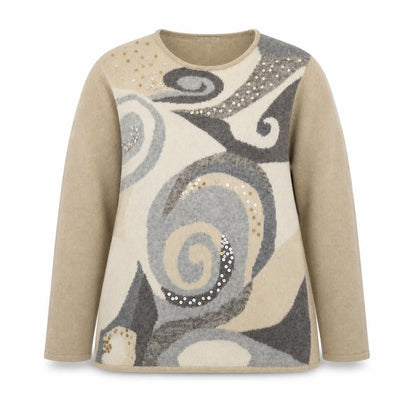 Womens UK Size 14-16 Berkertex Beige Pullover Jumper