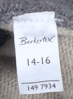 Womens UK Size 14-16 Berkertex Beige Pullover Jumper