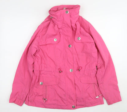 Womens UK Size 12 Marks and Spencer Pink Parka Coat