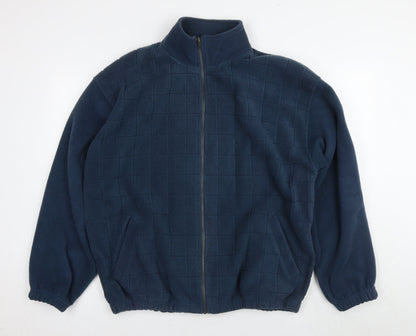 Mens UK Size L Berketer Blue Full Zip