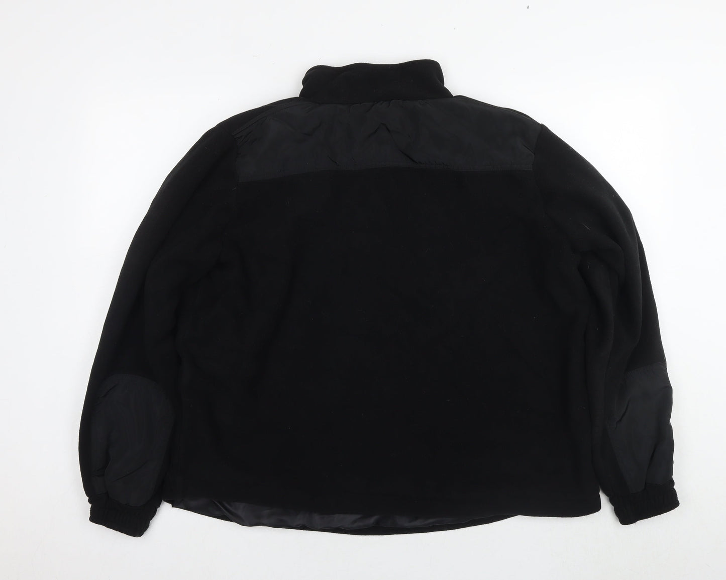 PrettyLittleThing Women's Black Fleece Zip Top Size 10
