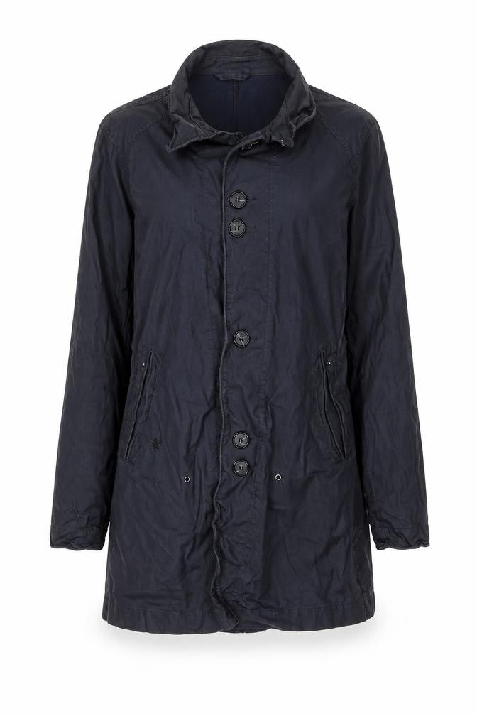 Womens UK Size S River Island Black Trench Coat