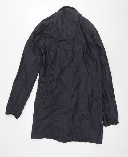 Womens UK Size S River Island Black Trench Coat