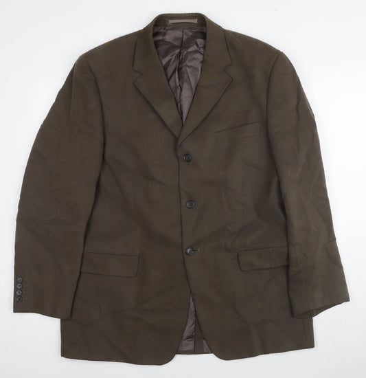 Mens UK Size 42 Marks and Spencer Regular Brown Suit Jacket
